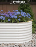 Galvanized Raised Garden Bed - 18/24In Tall Metal Planter Box for Vegetables Flowers Herbs Rust-Resistant Outdoor Garden Box Easy Assembly Raised Beds for Gardening 8x4x2ft