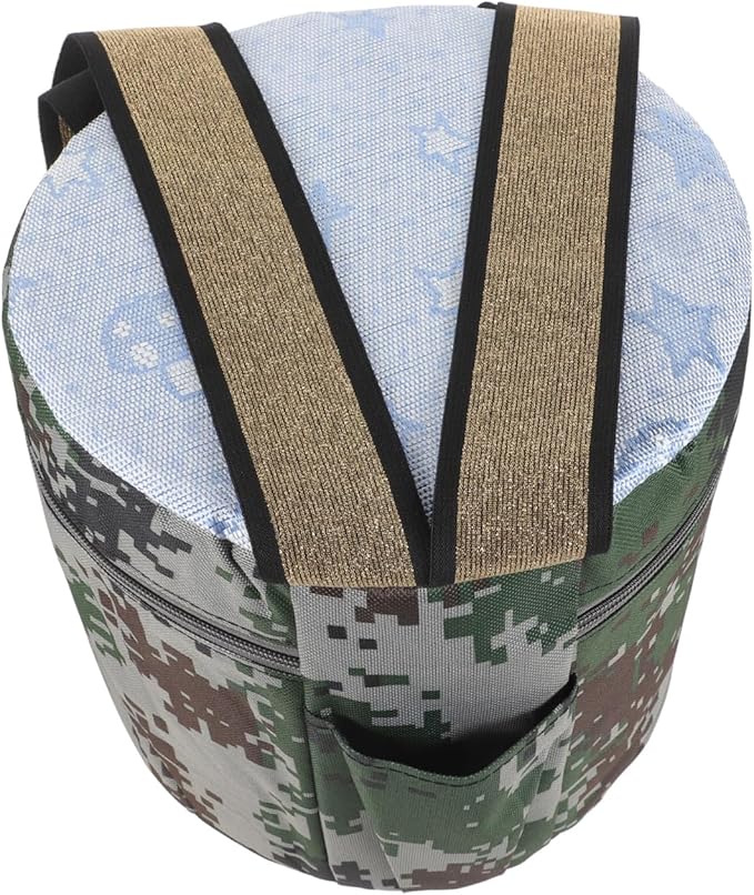 balacoo Portable Weeding Stool with Tool Pouch 25cm Height Lightweight Outdoor Gardening Seat for Farming Camping Fishing and Field Work Random Style