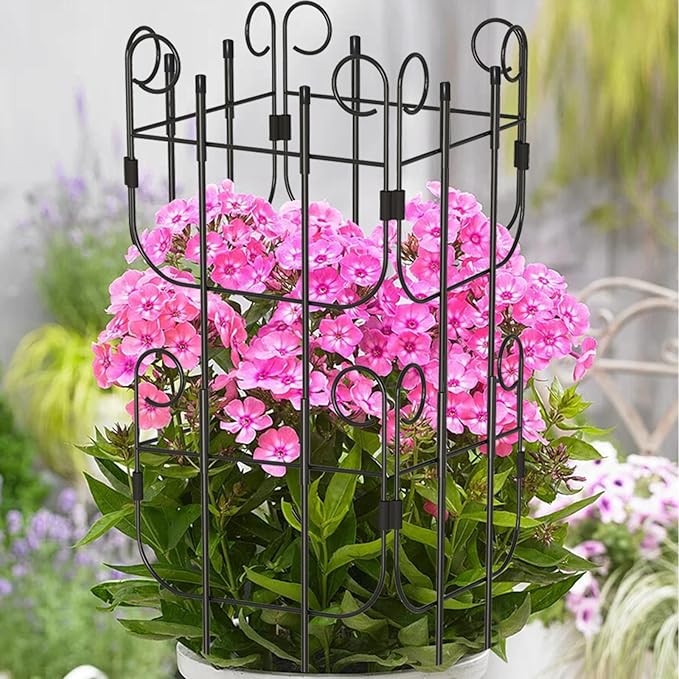 8 Pack Trellis for Climbing Plants Indoor Expandable Small Metal Trellis for Potted Plants Flowers Vine Ivy Sturdy Houseplant Pothos Plant Climber Support