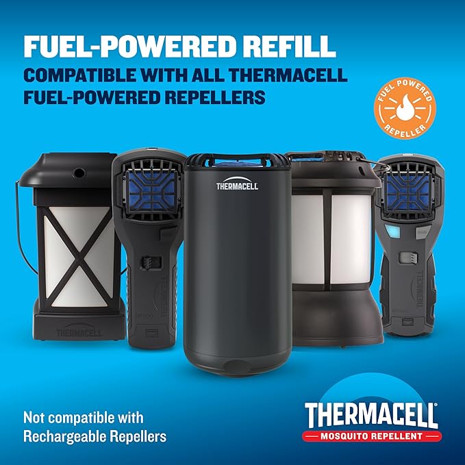 Thermacell Mosquito Repellent Refills Compatible with Any Fuel-Powered Thermacell Repeller Highly Effective Long Lasting No Spray or Mess 15 Foot Zone of Mosquito Protection