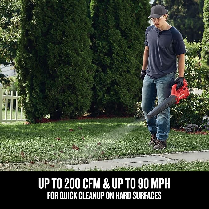 CRAFTSMAN V20 Cordless String Trimmer/Edger and Leaf Blower Combo with 4.0 Ah Battery and Charger Wide Cut Weedwacker 90 MPH Blower Lightweight (CMCK279M1)