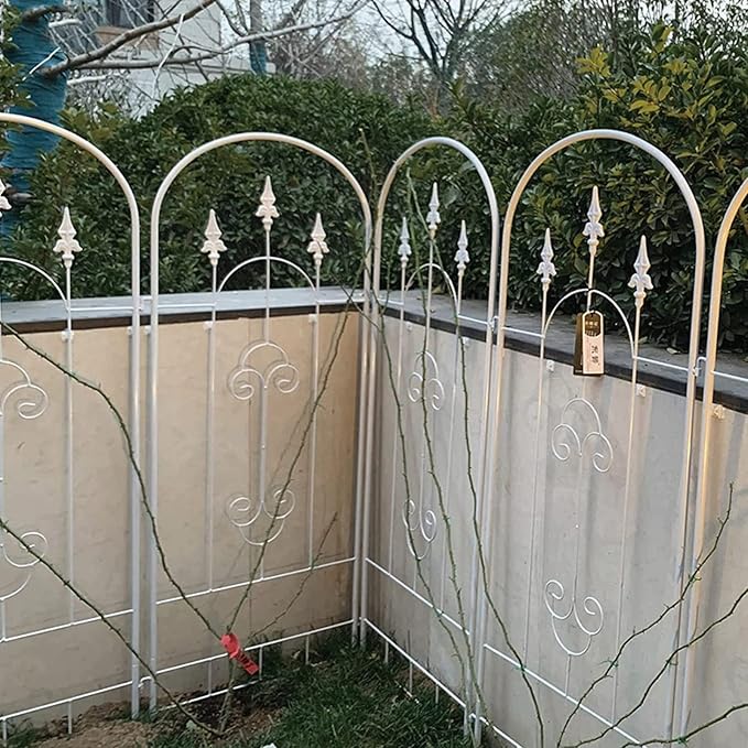 Metal Garden Trellis Climbing Clematis Plant Support Frame Large House Plant Trellis Indoor Heavy Duty Rustproof Black Iron Plant Trellis for Potted Plants SupportBlack150cm