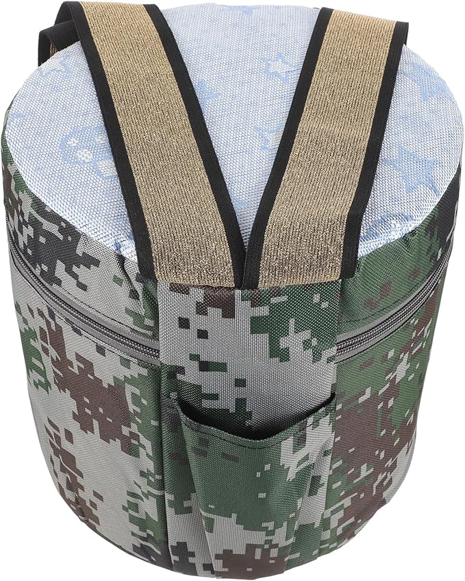 GANAZONO Portable Gardening Foam Stool with Pocket 25cm High Lightweight Wearable Work Seat for Seniors Fishing Camping Weeding Outdoor Use Random Style