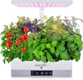 SereneLife Hydroponic Indoor Herb Garden Kit - 6 Pods Full-Spectrum Grow Light Adjustable Height Smart Plant System With Seed Pods