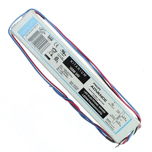 Advance LEDINTA0024V41FO LED Electronic Driver Xitanium 100W 24V 120/277V