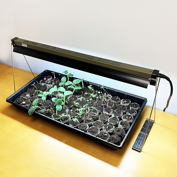 Ferry Morse Your Complete Indoor Seed Starting Kit Including Heat Mat T5 Grow Light Fixture and 72 Cell 36mm Pellet Seed Starter Greenhouse Kit