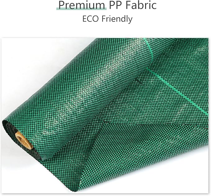 Weed Control Fabric Heavy Duty Weed Membrane Tear-proof Weed Matting Porous Weed Membrane Ideal for Use in Patios Garden Flower Beds Landscaping(1.5 * 100m)