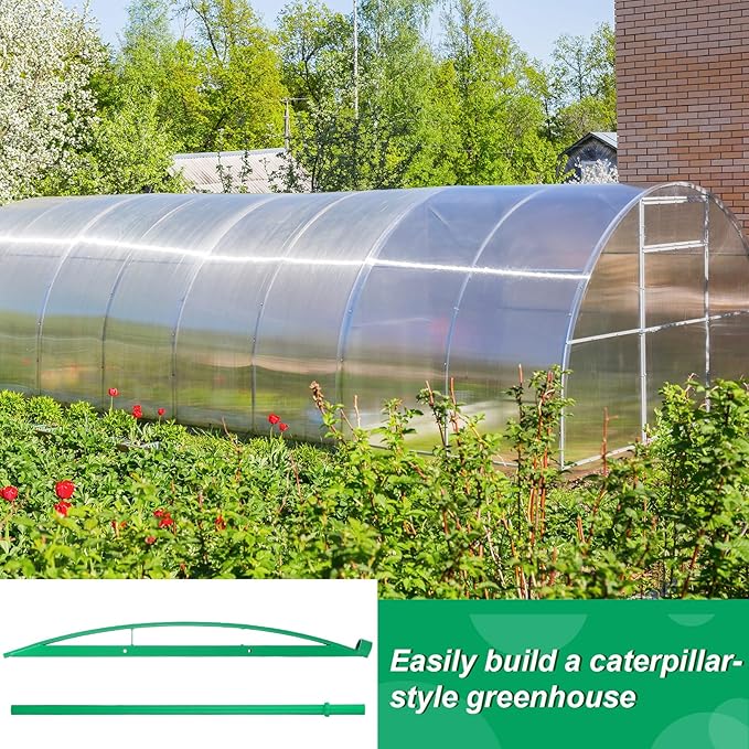 12ft Wide Greenhouse Arch Hoop Pole Bender Tool for High Tunnel Hoop Greenhouse Builds Bends 1-3/8'' Top Rail Fence Tube with Extension Pole for DIY Garden Structure