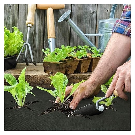 Driveway Fabric Weed Barrier Fabric Weed Control Film Barrier Fabric for Garden Plant Mulch Membrane(0.9 * 200m)