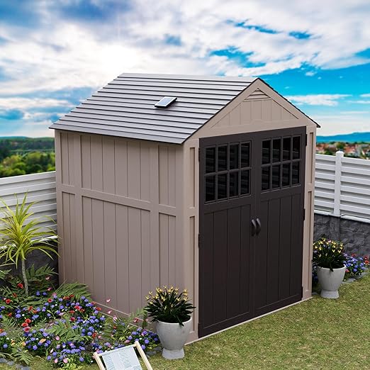 Quietcool UTF-SLR-04-L Solar Shed Fan with Light - Perfect for Backyard Sheds - Solar Powered - 3.5 Watt Solar Panel - No Wiring Required