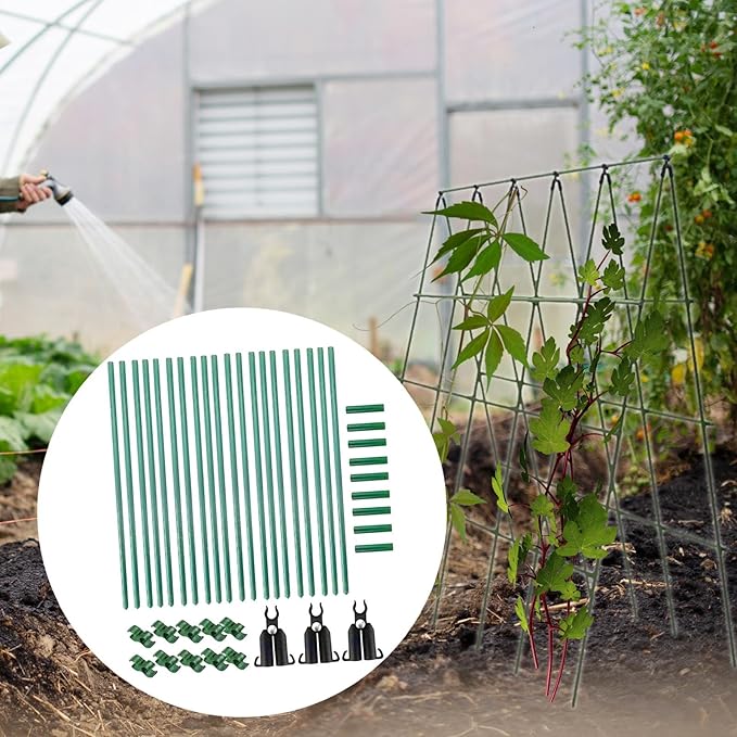 Cucumber Trellis A Frame Garden Trellis Foldable Premium Plant Grow Support for Climbing Plants Cucumber Tomato Grape Outside
