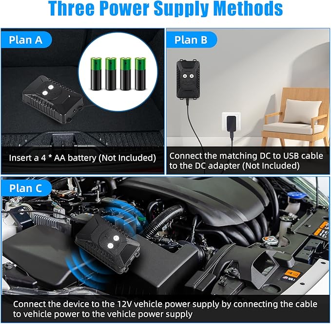 Rodent Repellent for Car Engines 2 Pack Plug-in Rodent Repeller Ultrasonic Indoor Battery Operated Car Mouse Repellent Under Hood Keep Mice Rat Squirrel Out of Car Attic Garage Barn