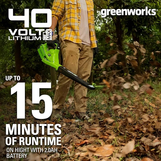 Greenworks 40V (150 MPH / 130 CFM / 75+ Compatible Tools) Cordless Leaf Blower Tool Only