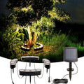 Solar Palm Tree Lights Outdoor 2000MAH Ring LED Landscape Uplights for Tree IP65 Waterproof 2-In-1 (Sticked&ampTied) Upgraded COB Flood Spotlights for Pathway Garden Yard Decor（Warm-White）