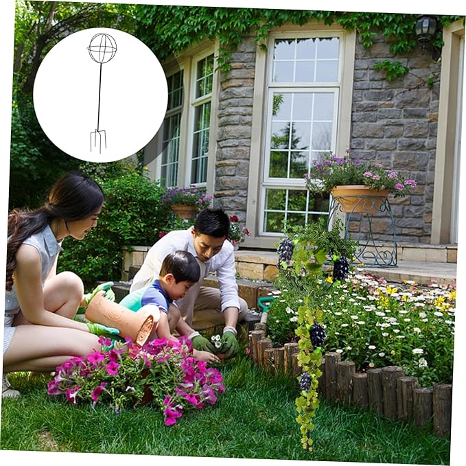 GANAZONO Spherical Flower Stand Made of Iron Plant Vine Shelf Garden Trellis Gardening Climbing Shelf