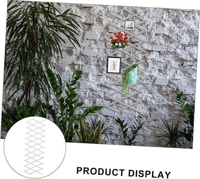 GANAZONO Expandable Wooden Trellis Fence Corrosion Climbing Wall Trellis for Garden Decoration Portable Wall Fence Decor with Durable High Class Wood for Outdoor and Indoor Use
