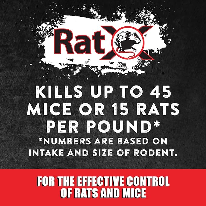 EcoClear Products 620102 RatX All-Natural Non-Toxic Humane Rat and Mouse Killer Pellets 3 lb. Bag