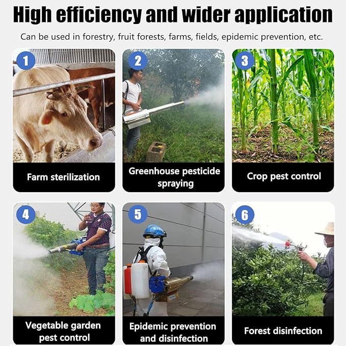 Portable Pulse Jet Thermal FoggerPulse Jet Thermal Fogger Electric Sprayer Aerosol Atomizer for Indoor and Outdoor Agricultural Sprayer100