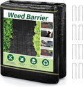 3'X100' Black Weed Control Fabric Heavy Duty 70g for Garden Yard Commercial Driveway and Vegetable Planting (1 Pack)