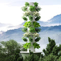 Vertical Hydroponic Growing System Kit –20/28/36 Plant Siteswith LED Grow Lights Automatic TimerHydroponic Vegetable Tower for Indoor &amp Outdoor Gardening 9Layer