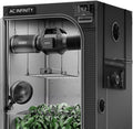 AC Infinity AI Grow System 3x3 3-Plant Kit w/Self-Learning AI Controller Dynamic Airflow &amp LM301H LED Lighting Control 2000D Mylar Tent w/Lab-Tested Reflectivity Largest Zippered Window