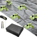 gardtree 4ftx100ft Six Line Planting Holes Weed Barrier Landscape Fabric 3.2oz Woven Geotextile Weed Control Cloth Mat for Onions Carrots Garlic Spinachetc..