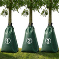 20 Gallon Tree Water Bags Slow Release Watering Bag System - Gator Style Ring for New TreesTreegator Bags for Drip Irrigation Fruit Protection Tree Storage (3 Pack)