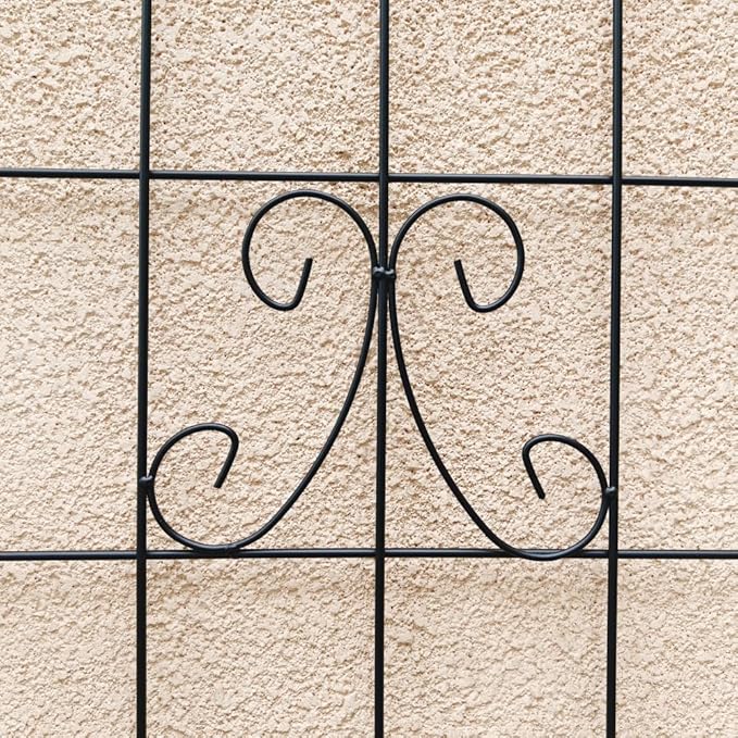 Sturdy Metal Garden Trellis for Climbing Plants – Rust-Resistant Outdoor Plant Support with Decorative Lattice Design (4 Pack-H71'')