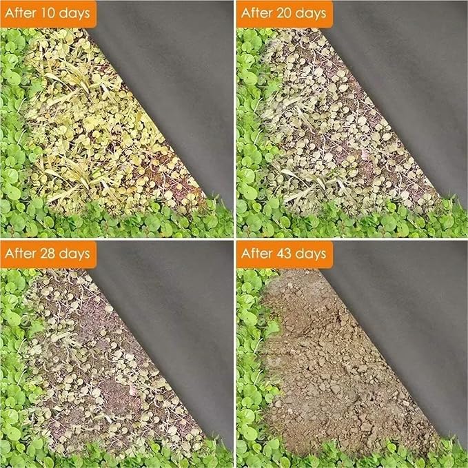 Weed Fabric Garden Weed Barrier Landscape Fabric Durable and Heavy-Duty Weed Removal for Road Construction Projects(60x1000cm)