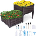 Raised Garden Beds | Vegetable Raised Plant Kit | Elevated Garden Bed with Legs | Self Watering Planter Box Ideal for Outdoor Gardening | Grow Flowers Herbs &amp Vegetables with Ease