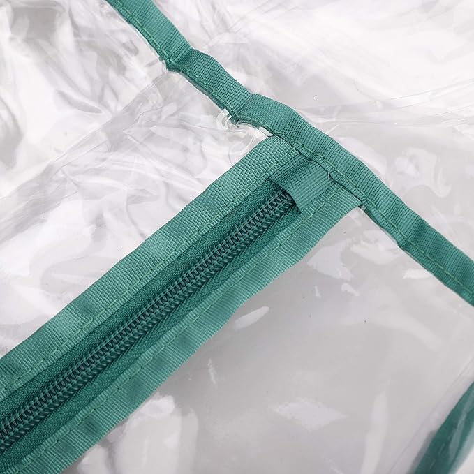 5 Tier Greenhouse Replacement Cover Greenhouse Warm Clear PVC Cover with Roll-Up Zipper Door for Gardening Flowerpot Size 27 x 19 x 73 Inch (Frame not Included)