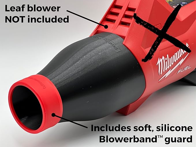 Stubby Car Drying Nozzle for Milwaukee M18 Fuel Leaf Blowers - Single Battery Gen III (3017-20)