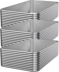 3 PCS Tall 4x2x1.5ft Galvanized Raised Garden Bed Outdoor Metal Garden Bed for Vegetables Above Ground Garden Box for Flower Steel Raised Beds for Gardening