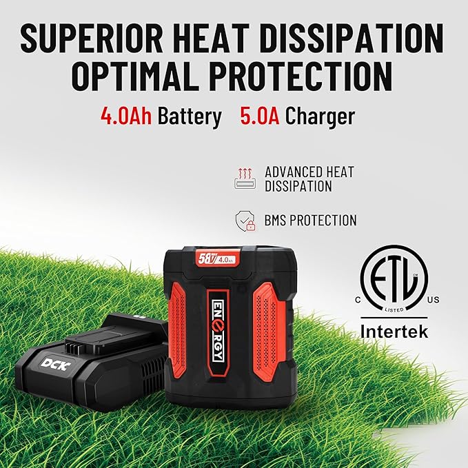 58V Cordless Leaf Blower Brushless 770 CFM 180MPH Power Variable-SpeedElectric Blower with 4Ah Battery and 5A Fast Charger for Lawn Care Yard Outside(KDLB58211BDM)