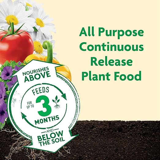 Miracle-Gro Shake 'N Feed All Purpose Plant Food - Outdoor and Indoor Plant Food for In-Ground and Containers Feeds for up to 3 Months 8 lbs. (Pack of 4)