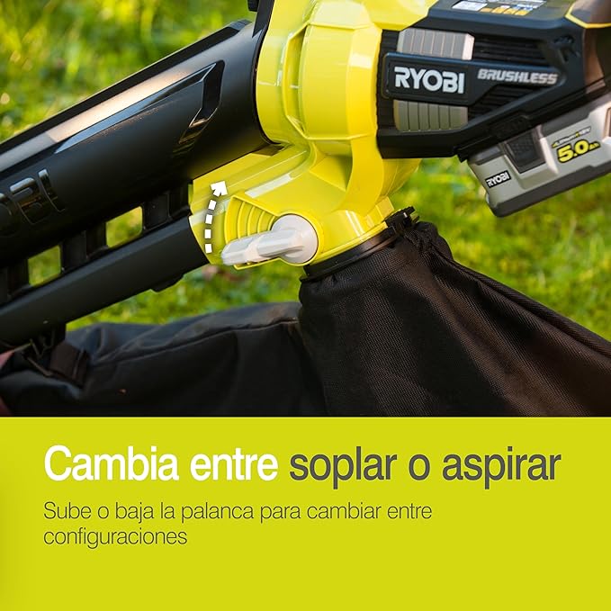 RYOBI OBV18 18V ONE+ Cordless Brushless Blow-Vac (Body Only) Hyper Green