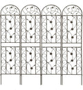 4 Pack Large Garden Trellis Heavy Duty Rustproof Iron Plant Trellis for Potted Plant Support Metal Climbing Rose Trellis Vine Vegetable Cucumber Brown -86 H x 19.7 W