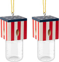 2 PCS Wood Carpenter Bee Trap for Outside - Best Bee Trap - Cube Flag Style Nature Hanging Carpenter Bee Traps Plastic Jar Outdoor - Insect Traps