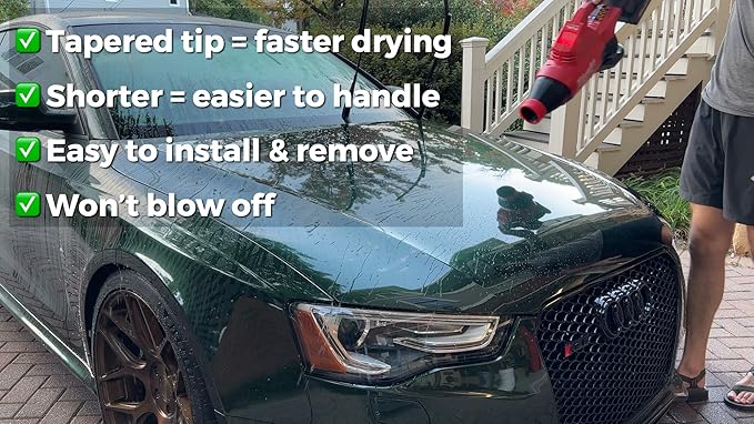 STUBBY Car Drying Nozzle for Milwaukee M18 Fuel Leaf Blowers - Dual Battery (2824-20)