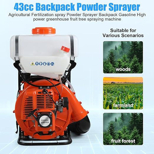 Backpack Sprayer Bug Bombs Indoor Fogger with 20L Tank 43cc 7500rpm Mosquito Fogger Backpack Cold Foggers &amp Mister Duster Insect &amp Pest Control Sprayer for Mosquitoes Bugs and Outdoor Use