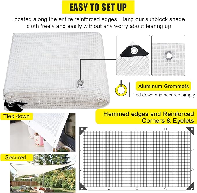 Clear Greenhouse Heavy Duty tarp 14 Mil Clear Waterproof CoverUV Resistant Poly Tarp with Grommets 12 x20ft Superior Strengthfor Gardening Farming Nursery Garden