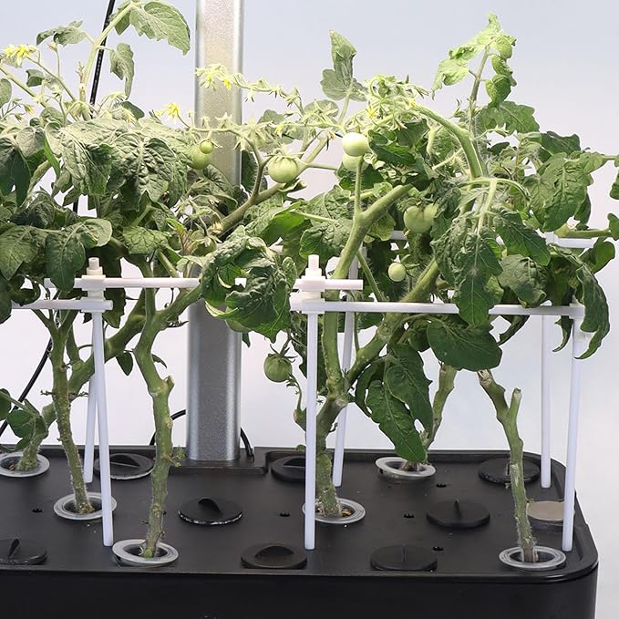 17-Pods Hydroponic Growing System with 24W Full-Spectrum Cooling Grow Light &amp Smart Control Panel Seed Pods kit for Indoor Garden