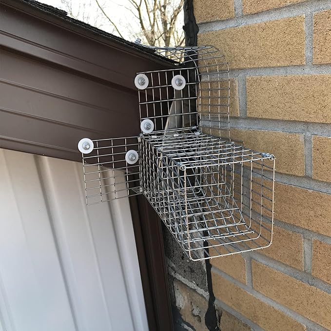 One Way Squirrel Door Excluder Humane Squirrels Chipmunks Contactless Excluder for Outdoor Spaces Like Attics Chimneys - Includes Full Installation Kit