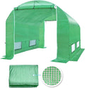 YardGrow 2-Doors Replacement Greenhouse Cover for Larger Walk in Outdoor Yard Plant Gardening Hot House Cover ONLY (10'x7'x6' Green)