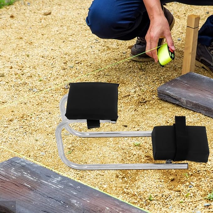 Garden Kneeler and Seat Portable with Thickened Foam Pad 15.2x25x48cm Wearable Knee Support for Outdoor Gardening and Lawn Care Tasks