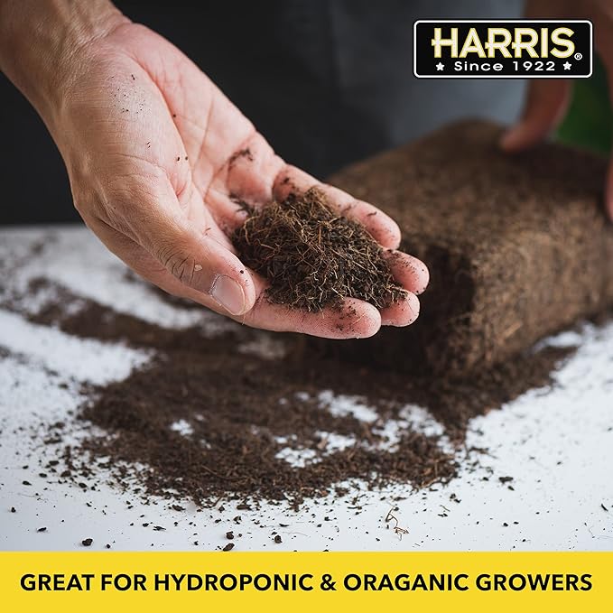 Harris Coco Coir Pith 4 Bricks Expand to 9 Gallons of Coconut Coir Coconut Fiber