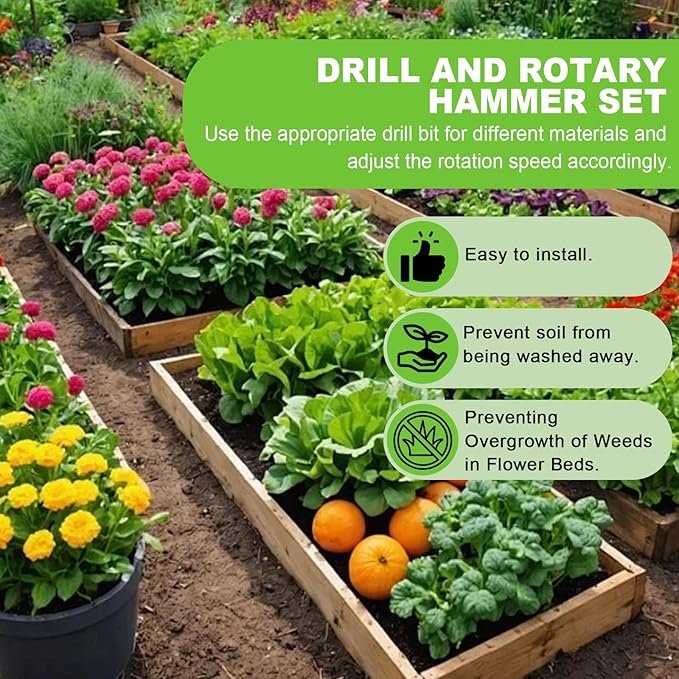 2 Pack Raised Garden Bed Liner Raised Garden Bed Liner Non Woven Fabric Planter Liner for Greenhouse Vegetable Gardening Cuttable Plant Liner with Soil Containment &amp Water Drainage
