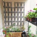 Plant Trellis for Climbing Roses/Vines Outdoor Plant Support for Balcony Potted Patio Flowers Space-Saving Foldable Vertical Garden Trellis Black(W60xH220CM(2.0x7.2FT))