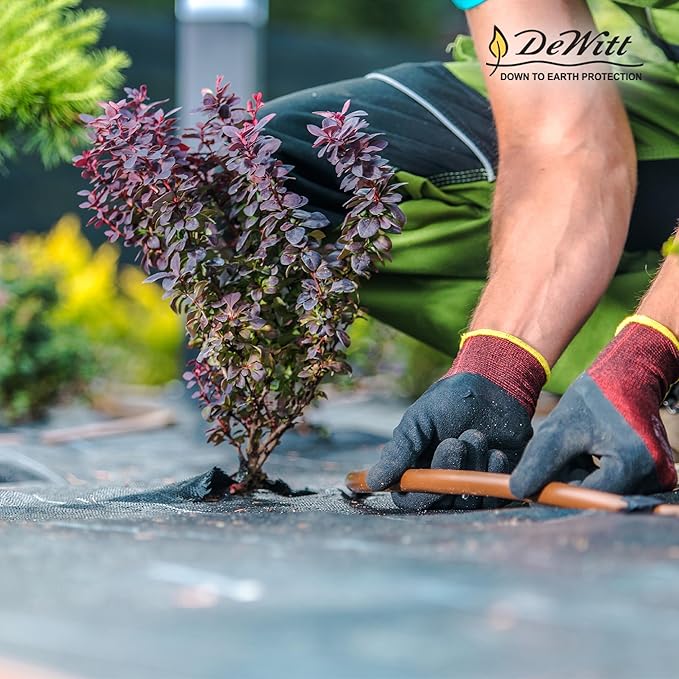 Dewitt 30 Year Professional Weed Control Fabric 3 oz Brown 3 x 100 Feet – Heavy-Duty Landscape Barrier and Ground Cover for Gardens Raised Beds Walkways and Outdoor Landscaping