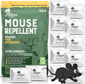 Mouse Repellent Pouches - Rodent Repellent Made in USA (12 Pouches) - Keep Rodents Out of Cars Engines - Mice Repellent Indoor and Outdoor - Mouse Deterrents That Work with Peppermint Oil